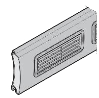 Профиль Hormann 75 мм c вентиляционными решетками