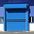 Синие скоростные промышленные ворота RAL 5005 Синий насыщенный