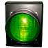 Светофор светодиодный зелёный 230 В